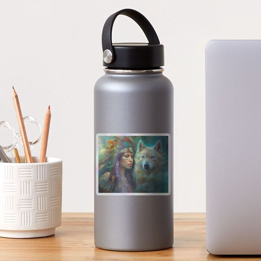Item preview, Holographic Sticker designed and sold by phatpuppyart.