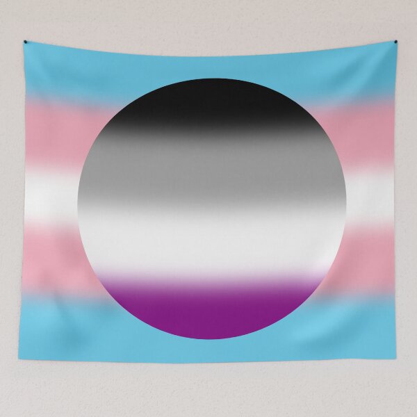 Aperçu de l'œuvre Gradient Transgender Asexual Pride Flag créée et vendue par Sum-Thangs.