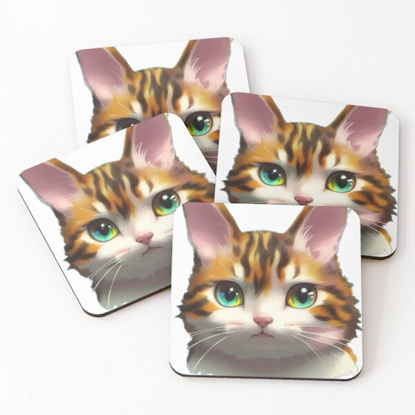 Item preview, Yellow leopard kitten with Bright Eyes and Big Ears designed and sold by Teepassport.