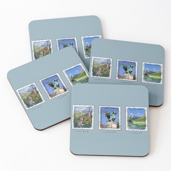 Item preview, Slovenian Attractions Stamps designed and sold by kaleap192.