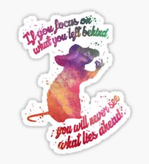 you will never see what lies ahead Sticker