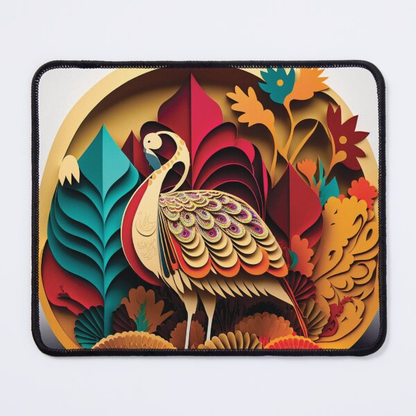 Item preview, beautiful and imposing bird of many colors designed and sold by artpapercuts.
