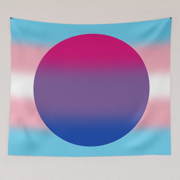 Aperçu de l'œuvre Gradient Transgender Bisexual Pride Flag créée et vendue par Sum-Thangs.