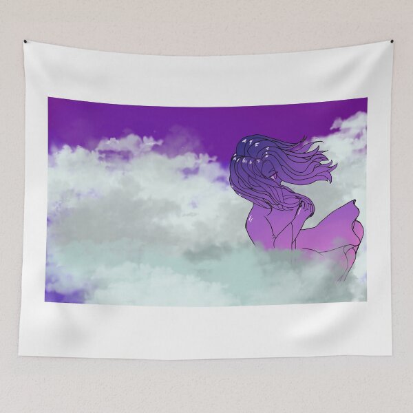 Item preview, Girl on clouds designed and sold by BulbBloomWing.