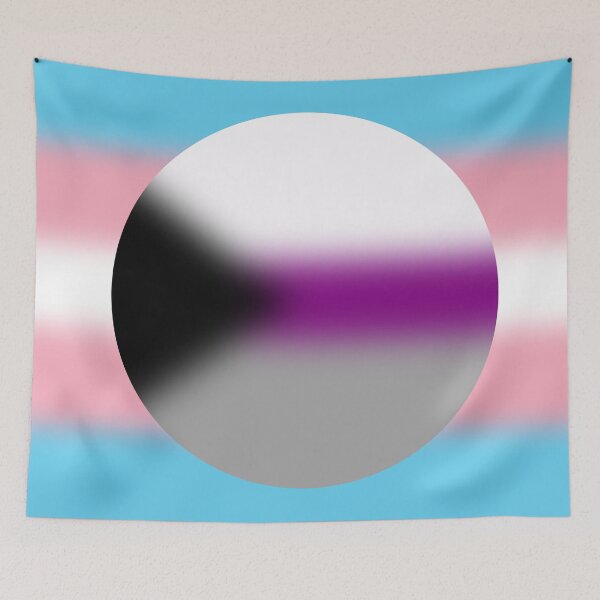 Aperçu de l'œuvre Gradient Transgender Demisexual Pride Flag créée et vendue par Sum-Thangs.
