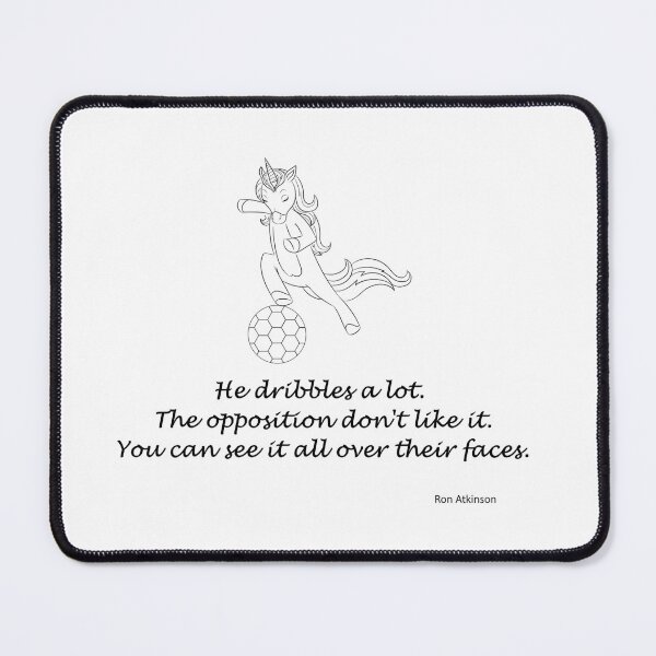 Item preview, He dribbles a lot funny football unicorn.. designed and sold by ArtemisEutopia.