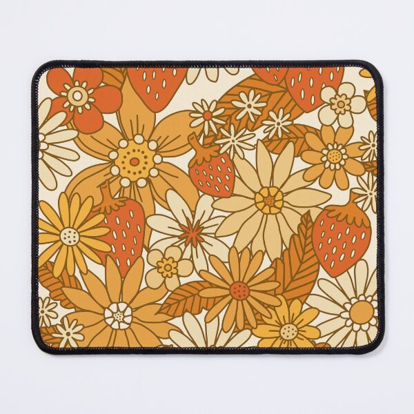 Item preview, Strawberry Florals - Warm Harvest designed and sold by latheandquill.