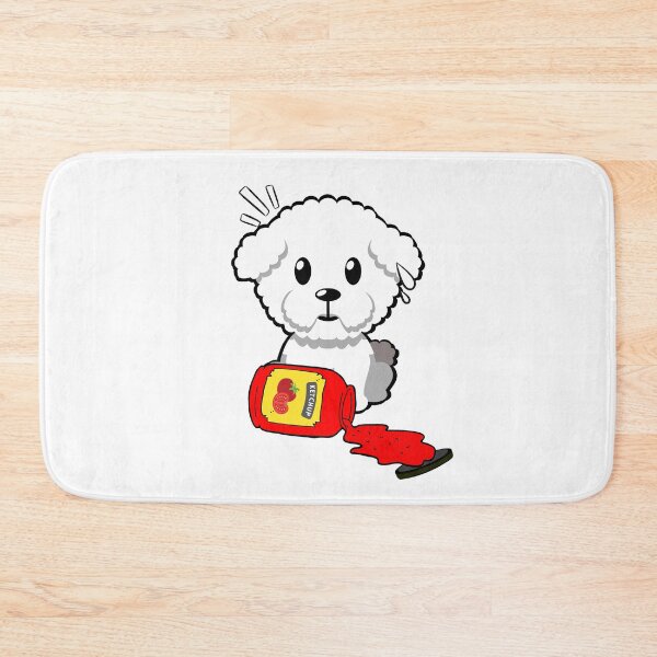 Item preview, Cute Furry Dog Spilled Tomato Ketchup designed and sold by Pet Station.