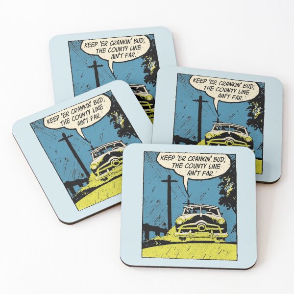Item preview, county line car comic panel designed and sold by candc-retro.