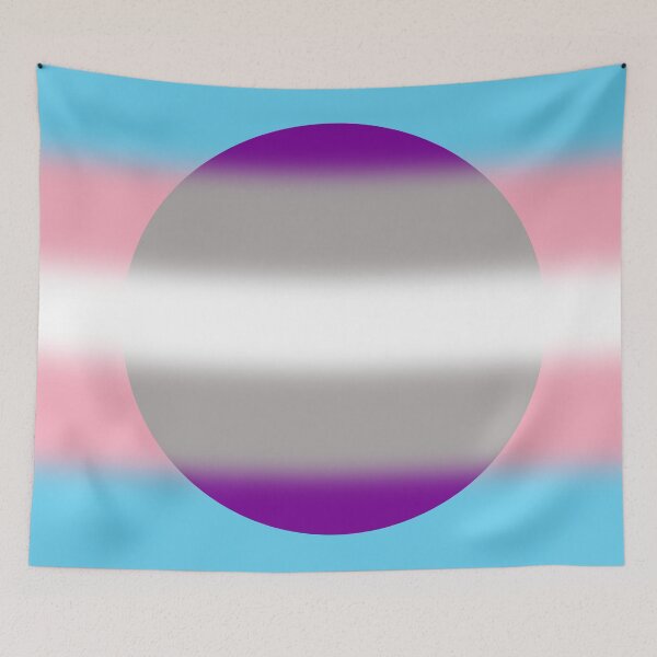 Item preview, Gradient Transgender Greysexual Pride Flag designed and sold by Sum-Thangs.