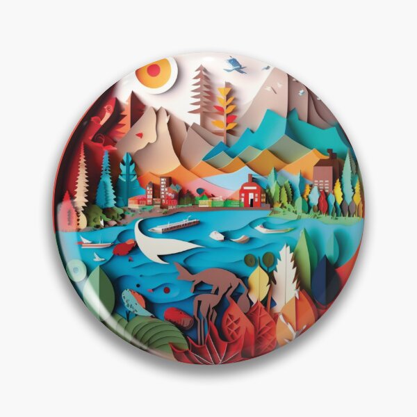 Item preview, beautiful big fantasy landscape designed and sold by artpapercuts.