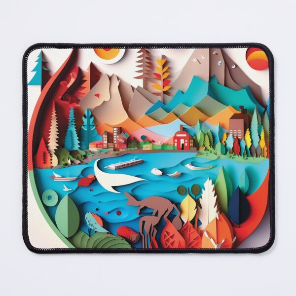 Item preview, beautiful big fantasy landscape designed and sold by artpapercuts.