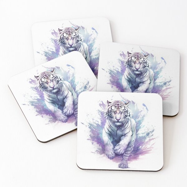 Item preview, Pure White Tiger designed and sold by letsgetinspired.