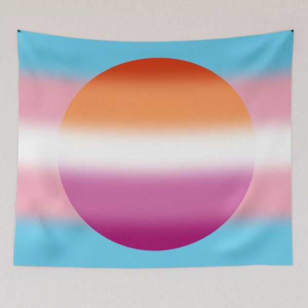 Aperçu de l'œuvre Gradient Transgender Lesbian Pride Flag créée et vendue par Sum-Thangs.