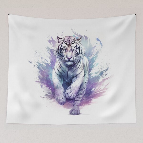 Item preview, Pure White Tiger designed and sold by letsgetinspired.