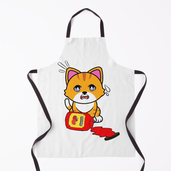 Item preview, Cute orange cat Spilled Tomato Ketchup designed and sold by Pet Station.
