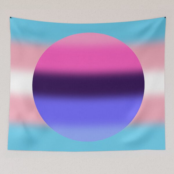 Aperçu de l'œuvre Gradient Transgender Omnisexual Pride Flag créée et vendue par Sum-Thangs.