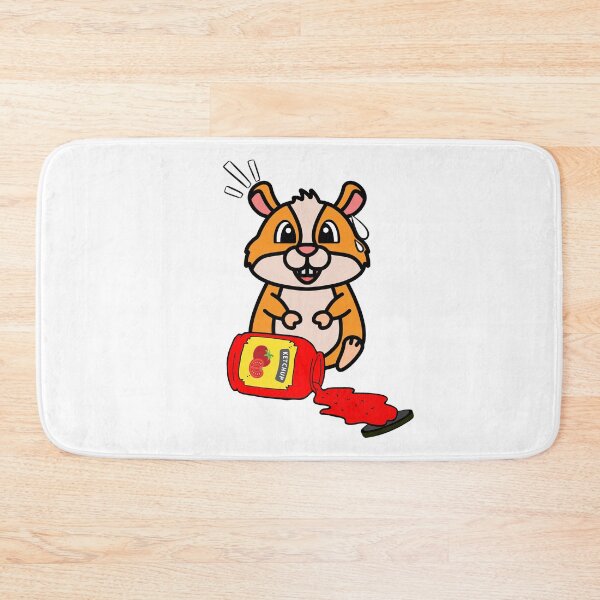 Item preview, Cute Furry hamster Spilled Tomato Ketchup designed and sold by Pet Station.