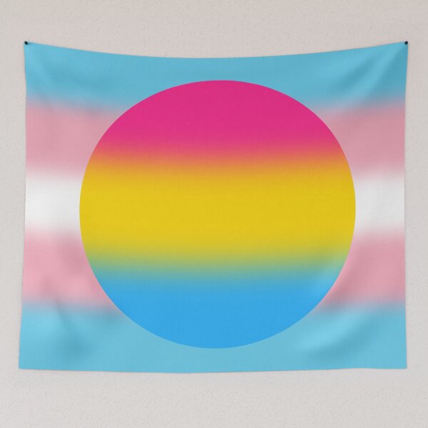 Aperçu de l'œuvre Gradient Transgender Pansexual Pride Flag créée et vendue par Sum-Thangs.