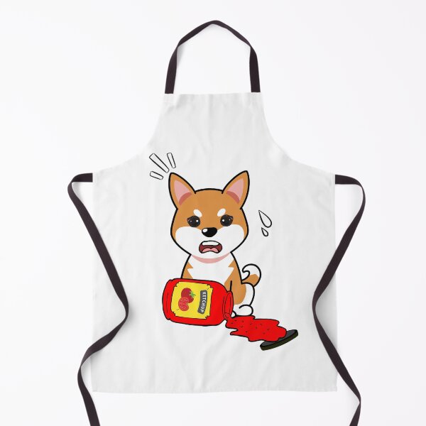 Item preview, Cute Orange dog Dog Spilled Tomato Ketchup designed and sold by Pet Station.