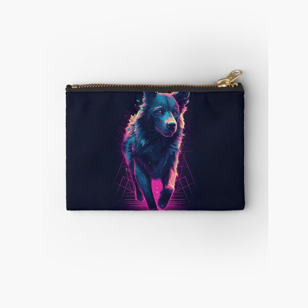 Item preview, Vintage neon 80s retrowave border collie dog designed and sold by MDCGraphics.