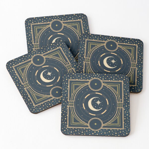 Item preview, Celestial moon and star design designed and sold by CreativeStrand.