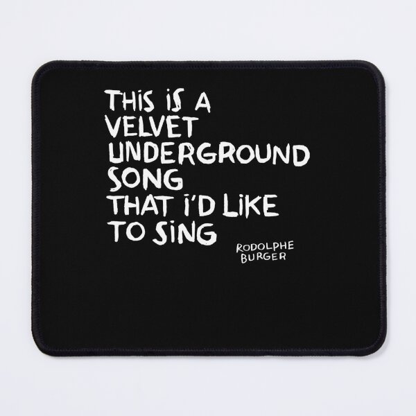 Item preview, Rodolphe Burger This Is A Velvet Underground Song That Id Like To Sing Album Cover. designed and sold by RebeccaGonza.