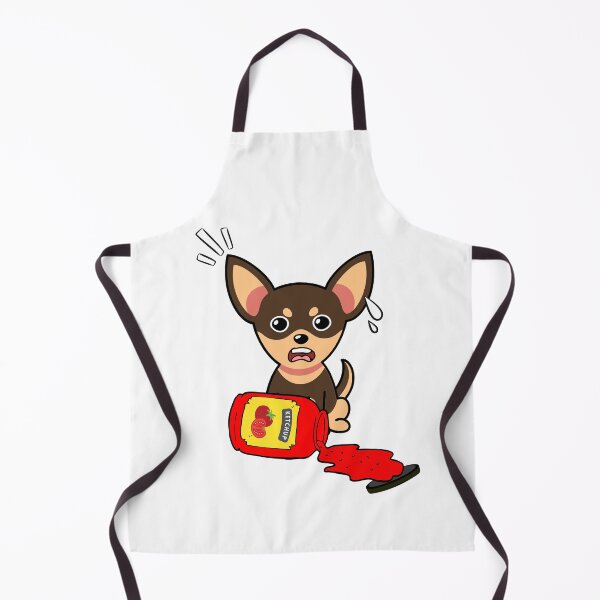 Item preview, Cute Small Dog Spilled Tomato Ketchup designed and sold by Pet Station.