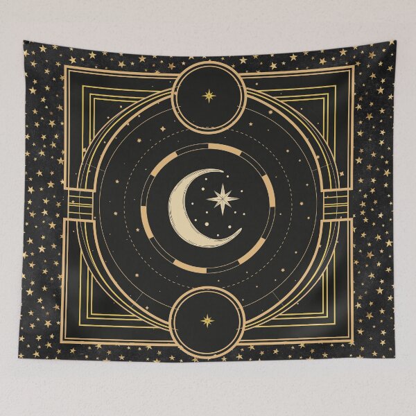 Item preview, Celestial moon and star design designed and sold by CreativeStrand.