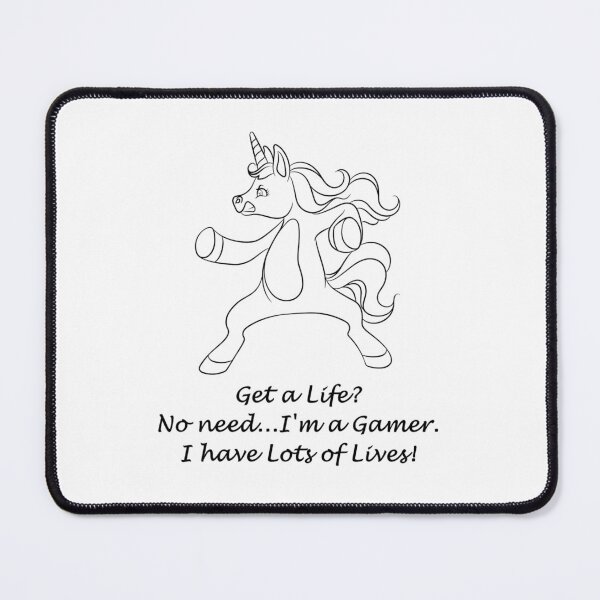 Item preview, Get a Life? I'm a Gamer funny unicorn.. designed and sold by ArtemisEutopia.