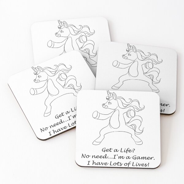 Item preview, Get a Life? I'm a Gamer funny unicorn.. designed and sold by ArtemisEutopia.