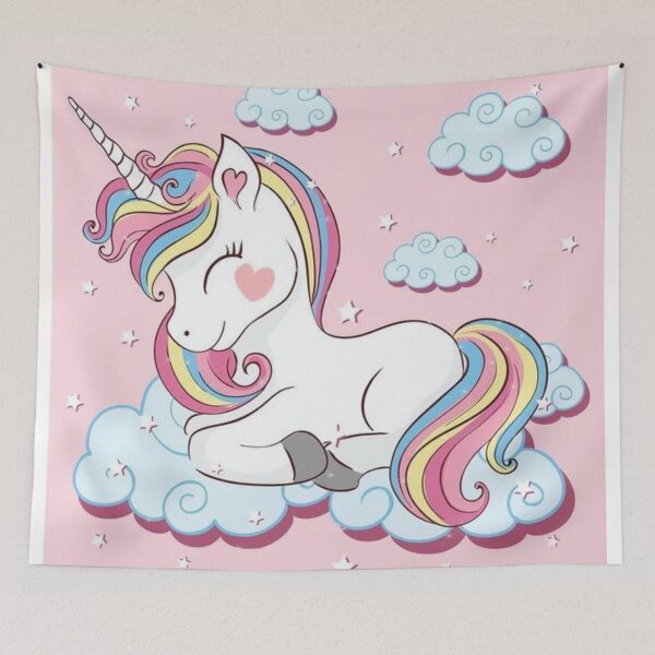 Item preview, pink unicorn  designed and sold by ritusdesigns.