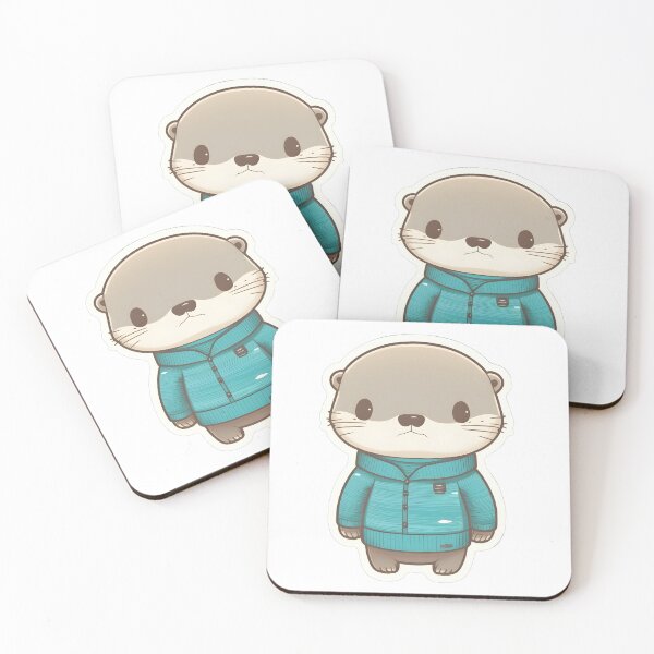 Item preview, A cute baby otter with a sweater designed and sold by SmileOtter.