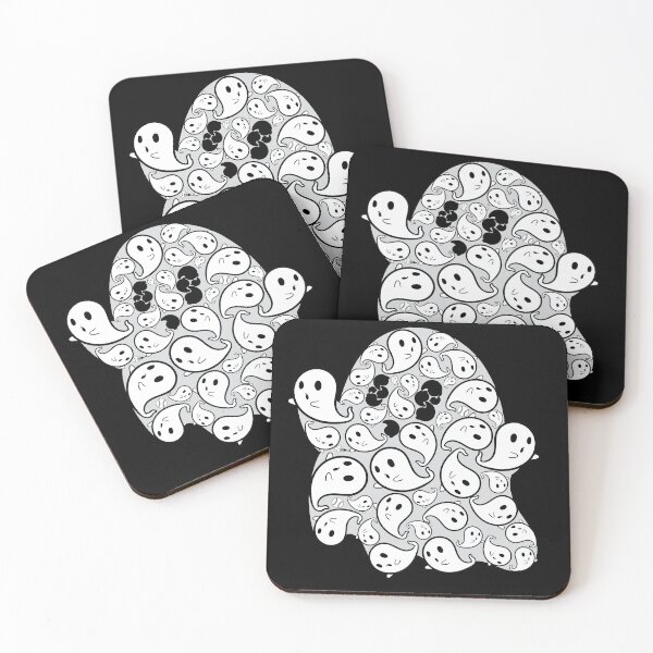 Item preview, Ghost forkball with a ghost made from other ghosts designed and sold by Drzamag.
