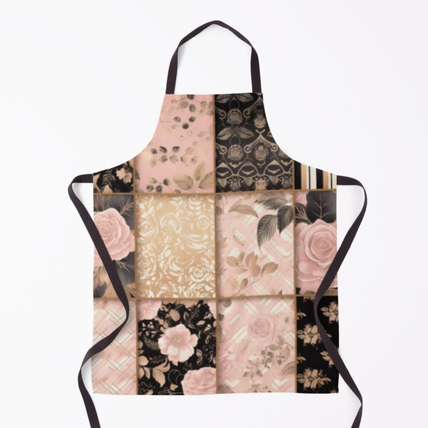 Item preview, BEAUTIFUL PINK ROSE, GOLD AND BLACK BACKGROUND, SEAMLESS PATTERN designed and sold by SPECTRA005.