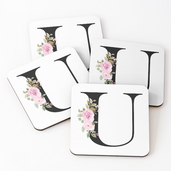Item preview, Copy of Letter U with Natural Multi Color Flowers designed and sold by Print-Online.