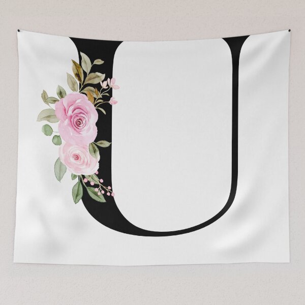Item preview, Copy of Letter U with Natural Multi Color Flowers designed and sold by Print-Online.