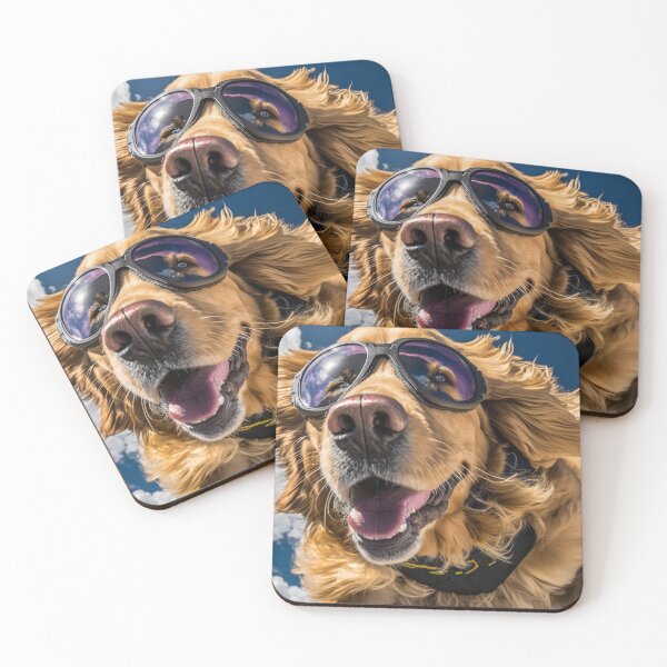 Item preview, Happy Golden Retrievers skydiving designed and sold by Tio-Tecun.