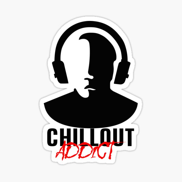 Relax and chill out music headphones - Headphones - Sticker