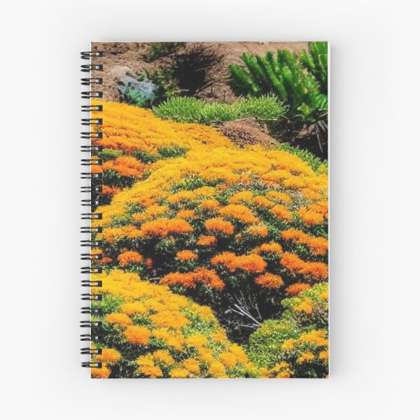 Item preview, mounds of yellow and orange flowers in a meadow designed and sold by JaroDesign2023.