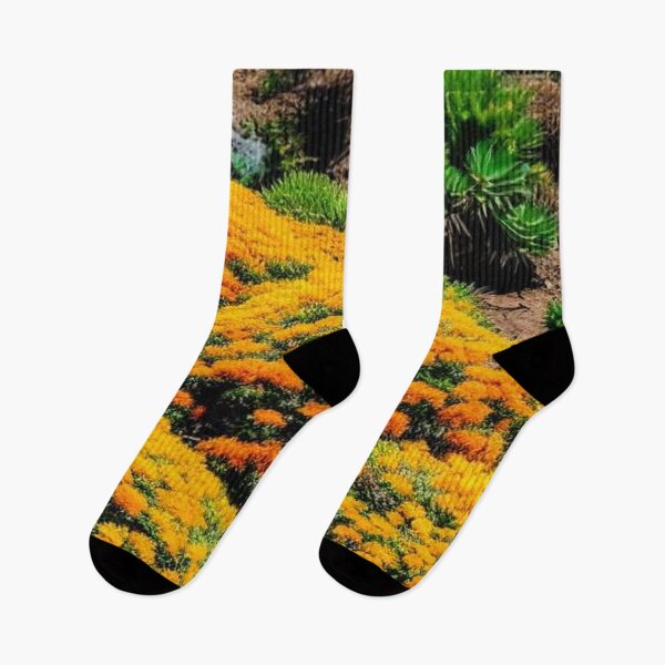 Item preview, mounds of yellow and orange flowers in a meadow designed and sold by JaroDesign2023.