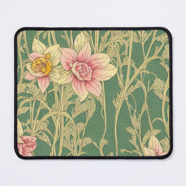 Item preview, Daffodils vintage paper ephemera collage art designed and sold by Atomura.
