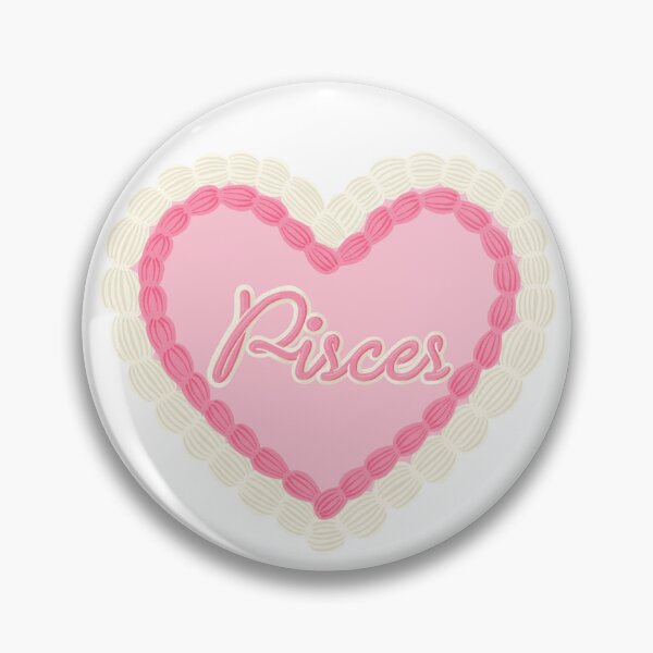Item preview, Pisces Aquarius Zodiac Cake - Pink designed and sold by butterbeansktch.