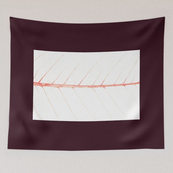 Item preview, Leaf Venation Minimalism Red Nature Lovers designed and sold by eddiebarronshop.