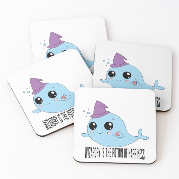 Item preview, Cute Whale,Wizardry is the potion of happiness. designed and sold by Blue  Dragon.