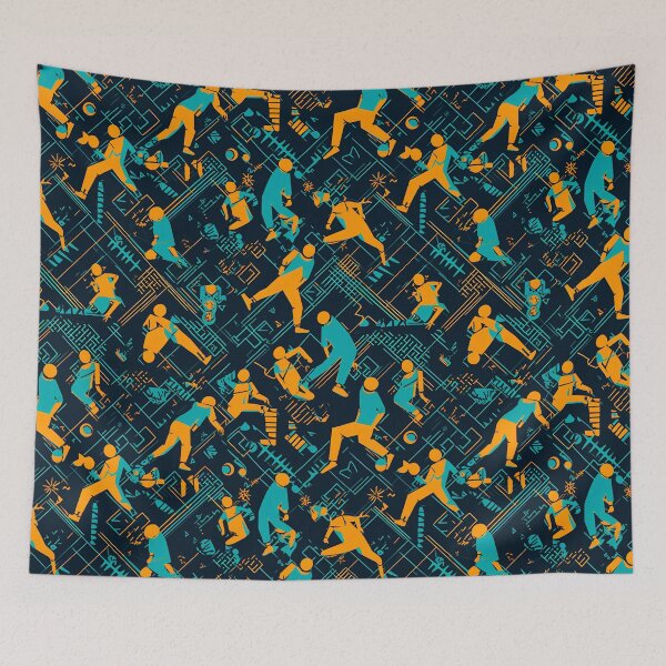 Item preview, Breakdance Moves Pattern Design designed and sold by Juuskus.