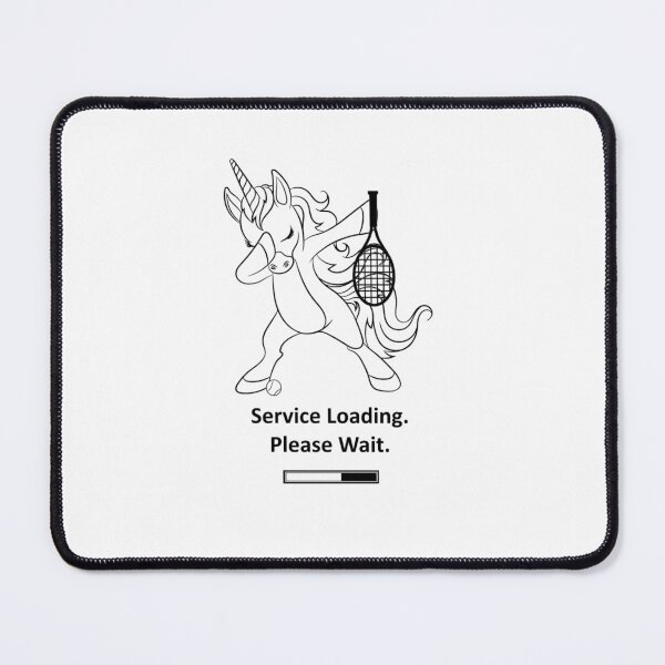 Item preview, Service Loading Funny Tennis Unicorn designed and sold by ArtemisEutopia.