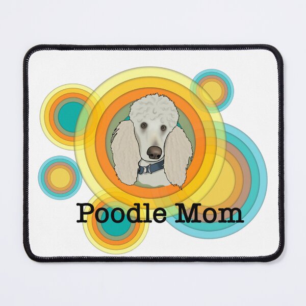 Item preview, Poodle Mom colorful retro design designed and sold by SHSDesigns.
