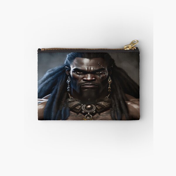 Item preview, Black African Barbarian Warrior Fearless Ancestor Abstract Art designed and sold by MasterArtsman.
