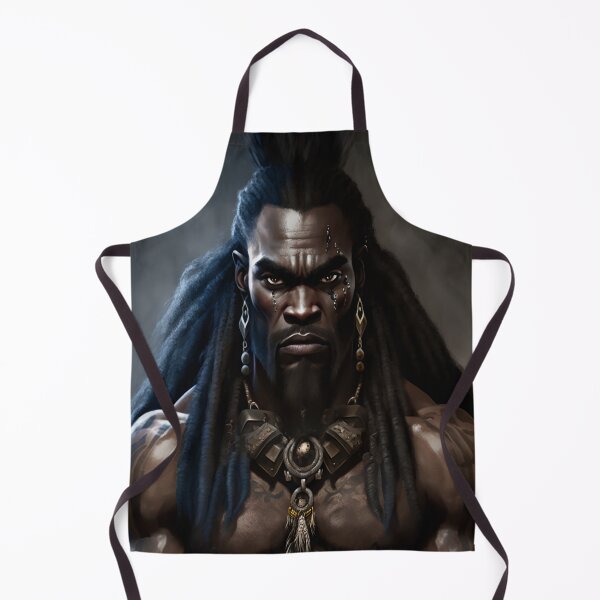 Item preview, Black African Barbarian Warrior Fearless Ancestor Abstract Art designed and sold by MasterArtsman.